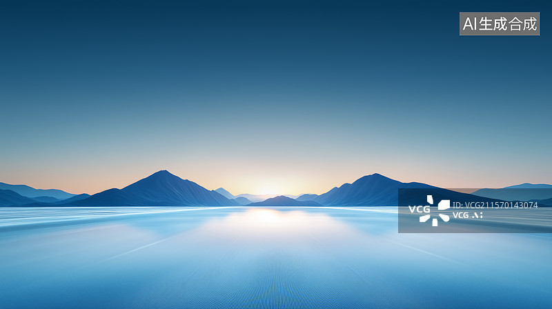 【AI数字艺术】道路和地平线图片素材