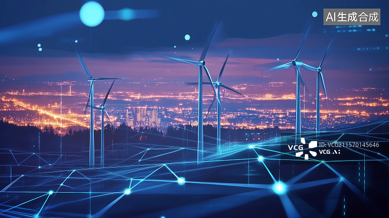 【AI数字艺术】智慧新能源图片素材