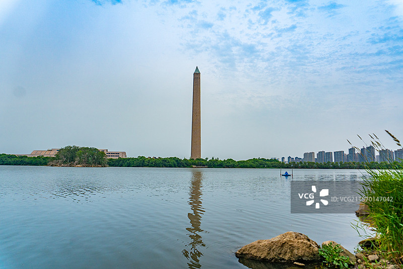 航拍江西九江八里湖风光图片素材