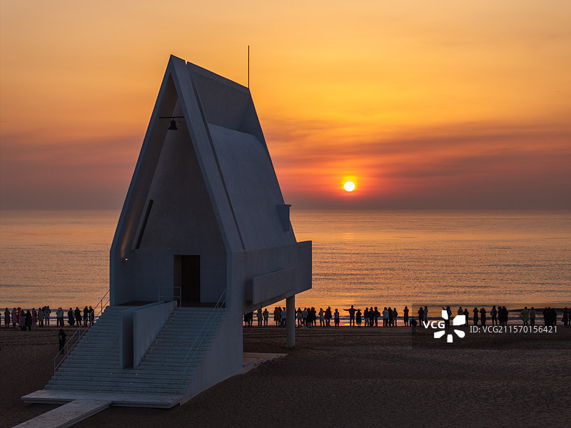 Qinhuangdao Anaya 礼堂 航拍图片素材