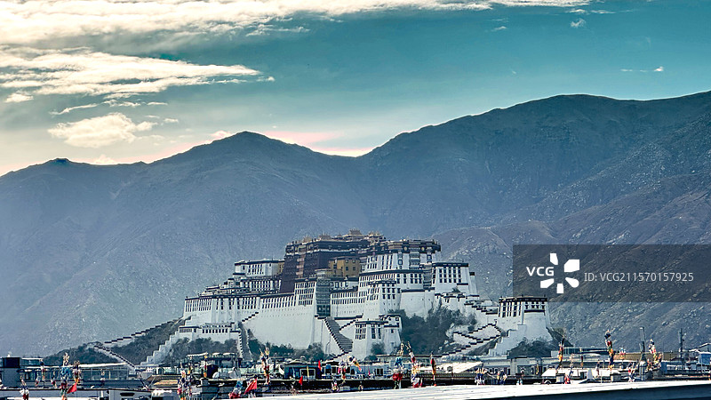 来到那个布达拉宫图片素材