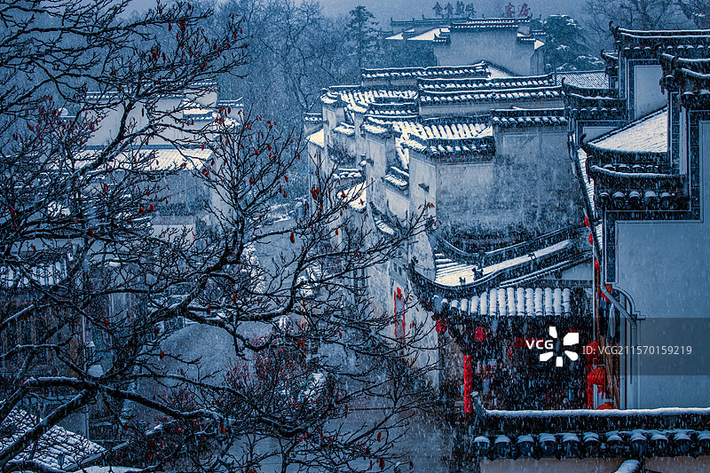 徽州冬韵图片素材