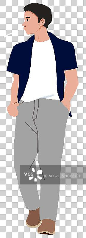 随地吐痰的男子图片素材