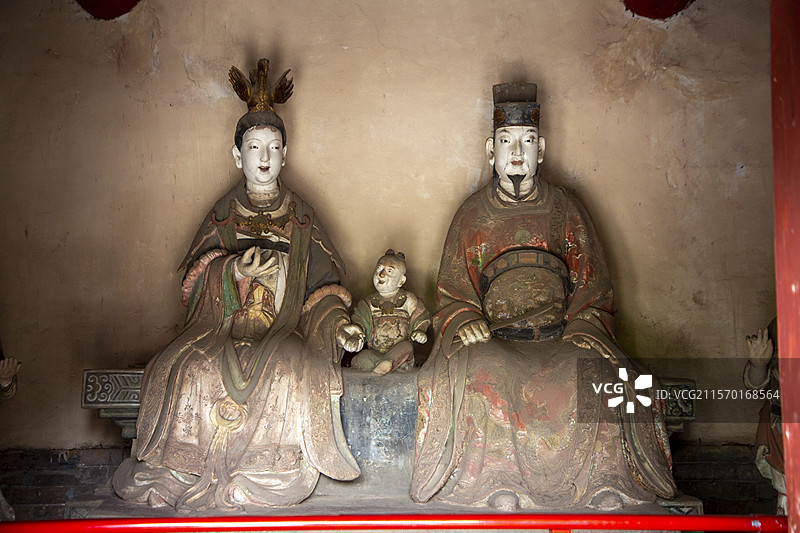 泽州县府城玉皇庙元代二十八星宿彩塑图片素材
