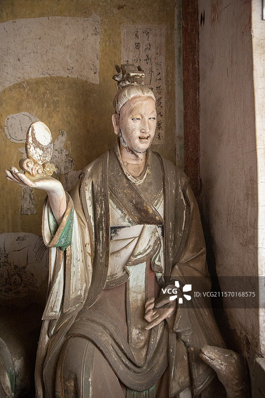 泽州县府城玉皇庙元代二十八星宿彩塑图片素材