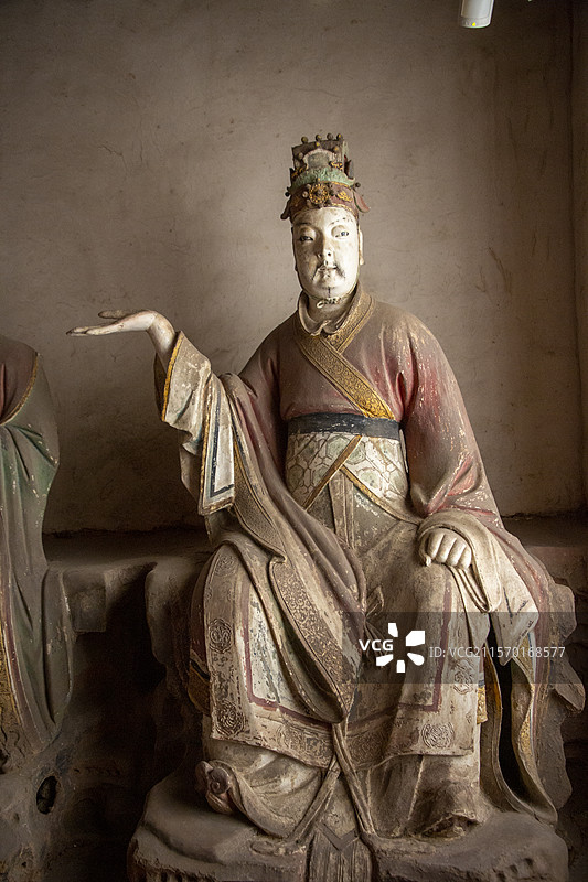 泽州县府城玉皇庙元代二十八星宿彩塑图片素材