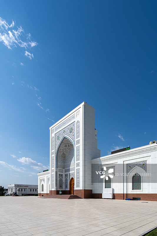 乌兹别克斯坦塔什干白色清真寺 Minor Mosque，中亚，亚洲图片素材