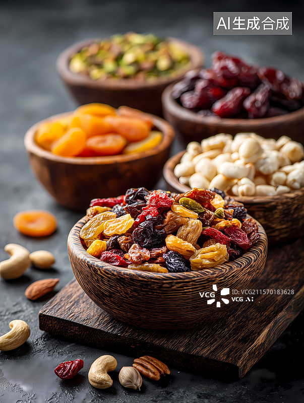 【AI数字艺术】春节假日干果蜜饯拼盘图片素材