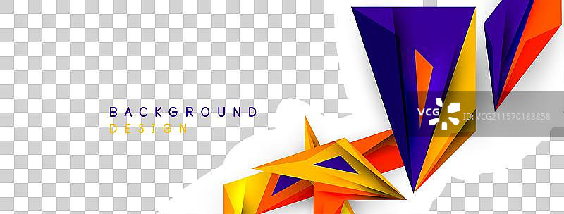 极简几何抽象背景低多边形图片素材