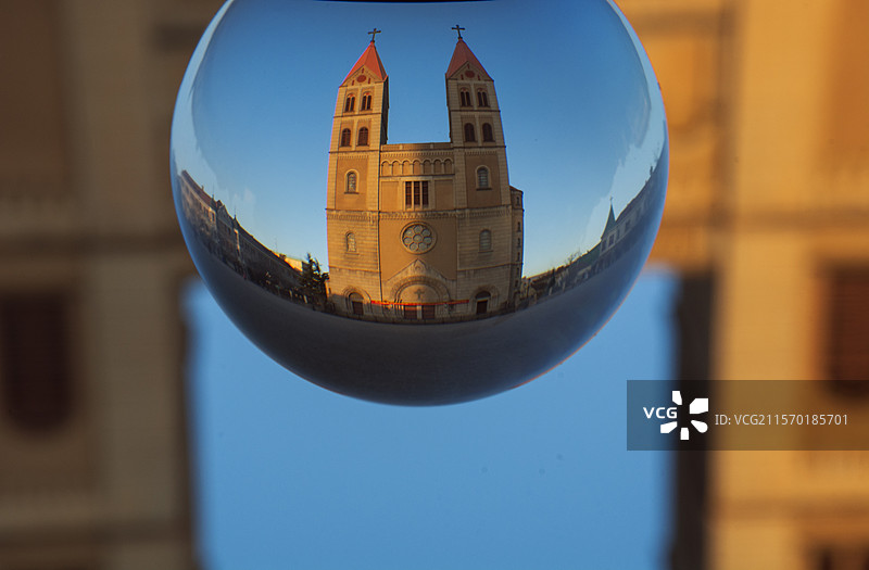 青岛天主教堂图片素材