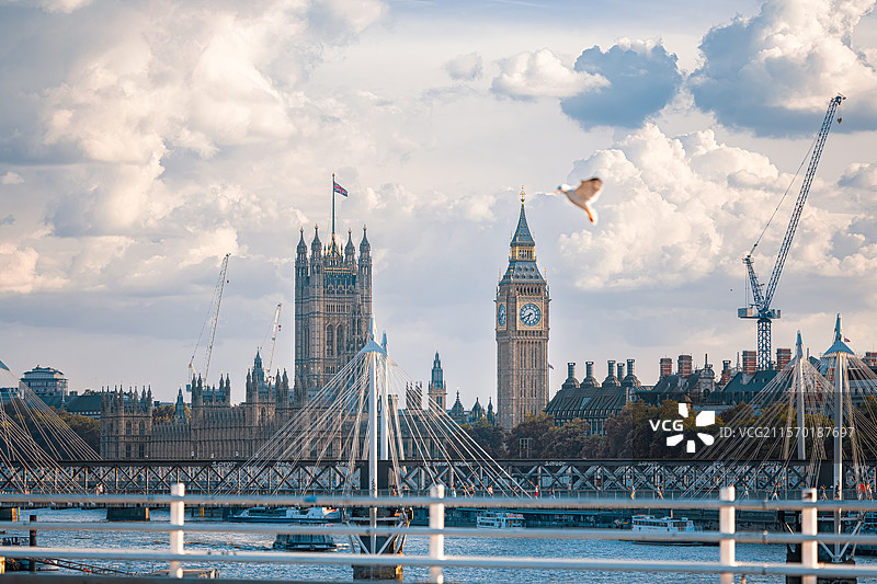英国伦敦眼图片素材