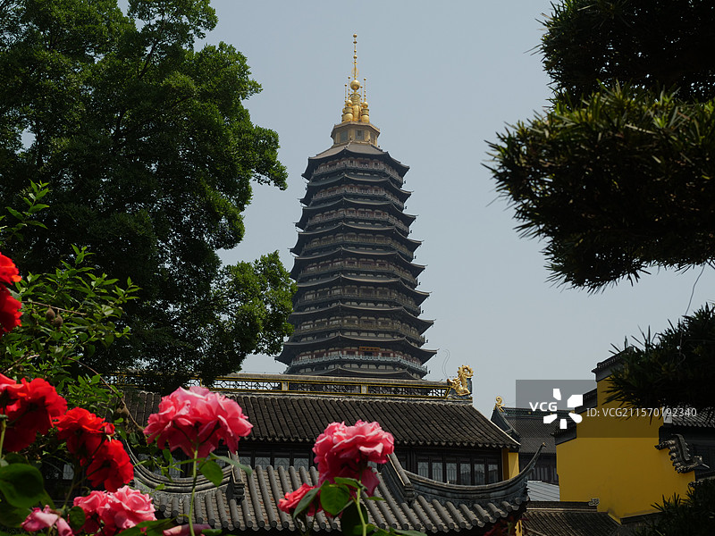 常州天宁寺佛塔图片素材