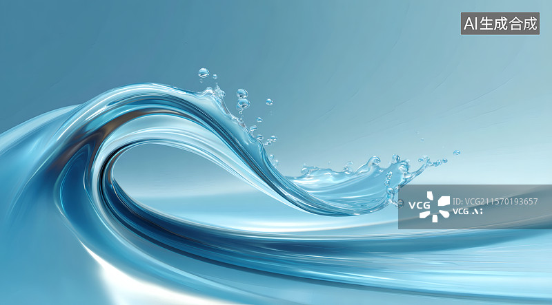 【AI数字艺术】动态流淌的水波纹设计图片素材