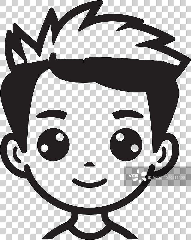 男孩与友谊，建立有意义的联系图片素材