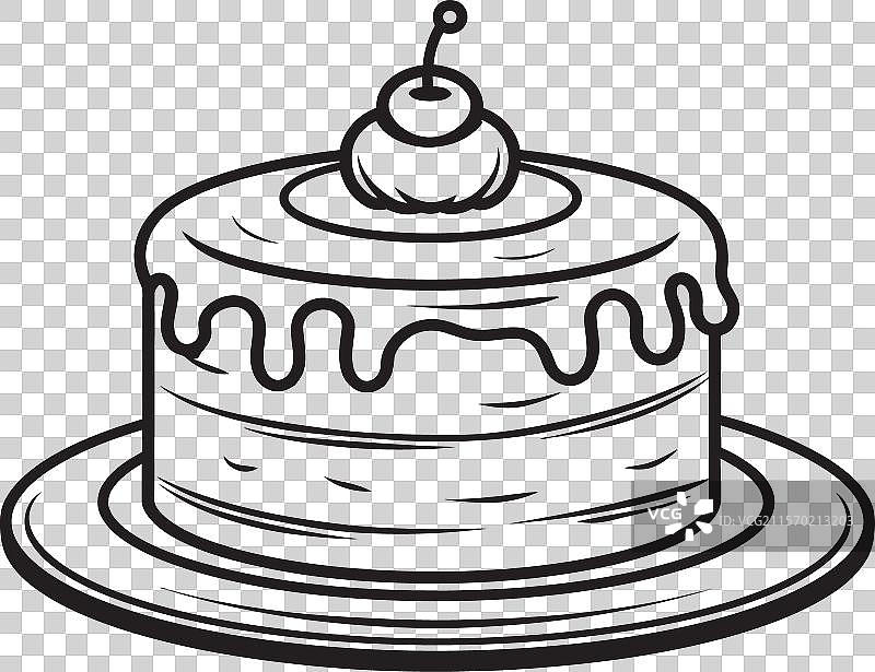 蛋糕奥德赛：视觉化美味蛋糕的数字艺术图片素材