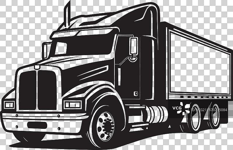 城市货运卡车图形展示图片素材