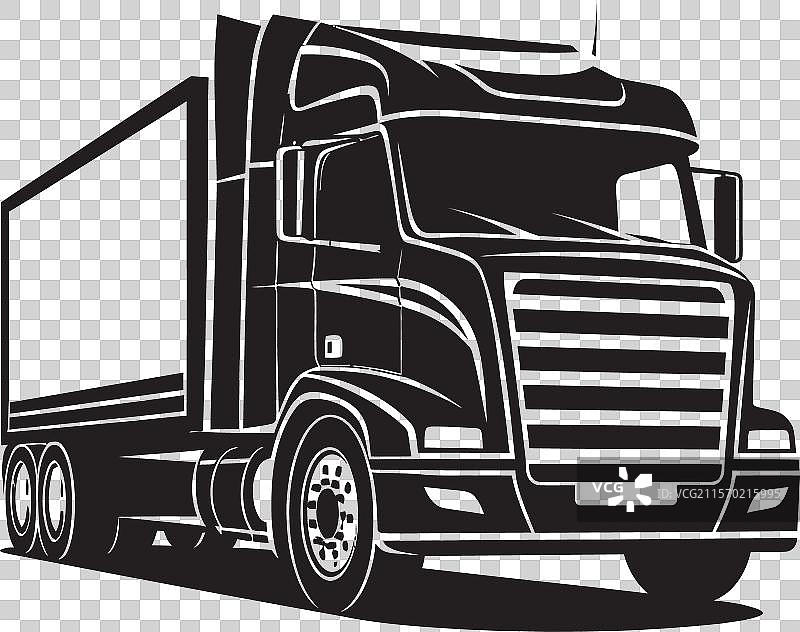 重型运输艺术中的货运卡车图片素材