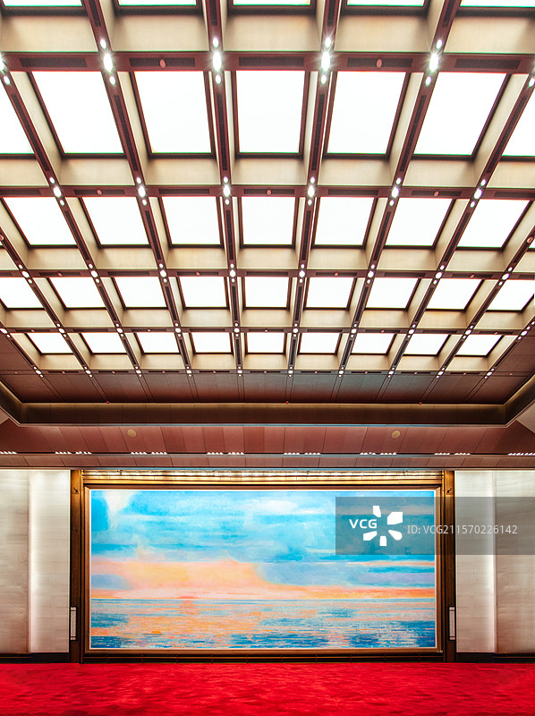 上海北外滩世界会客厅大会见厅室内景观图片素材