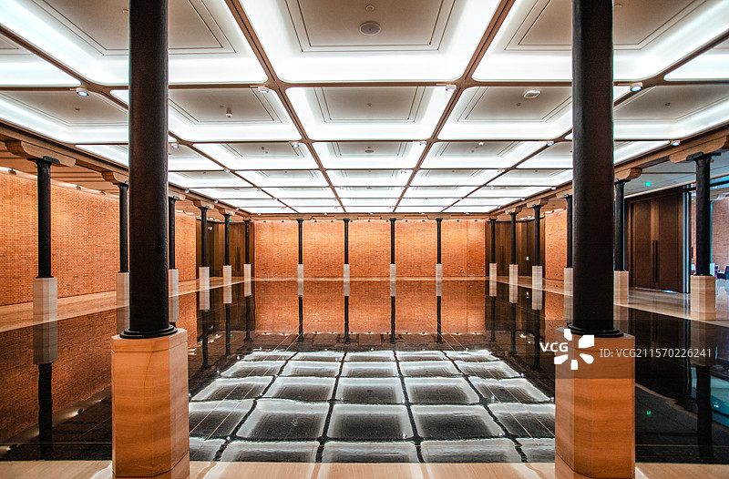 上海北外滩世界会客厅溢彩厅室内景观图片素材