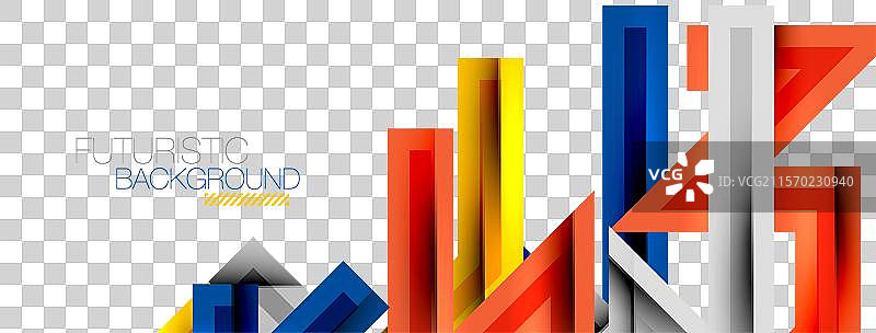 动态几何抽象背景中的锯齿线条图片素材