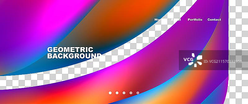 明亮的多彩几何抽象形状图片素材