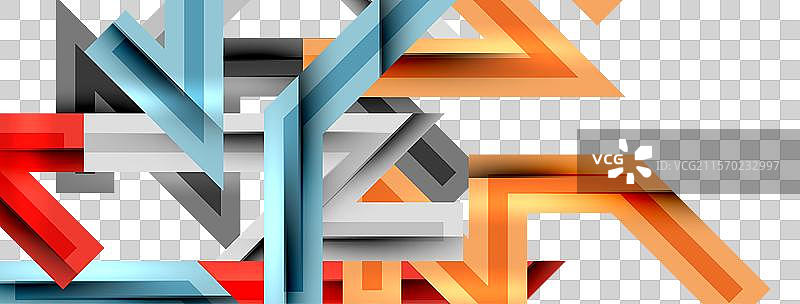 动态几何抽象背景中的锯齿线图片素材