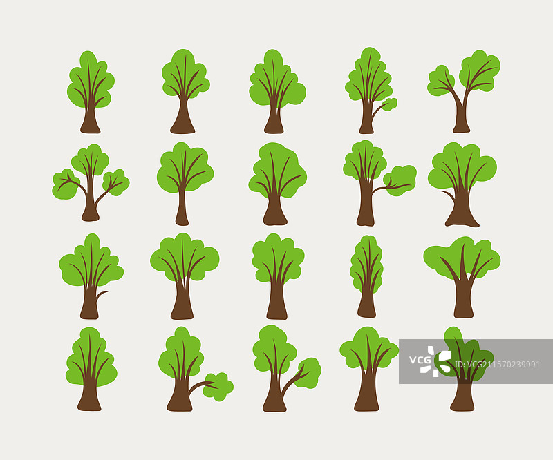 各种树木组合图片素材