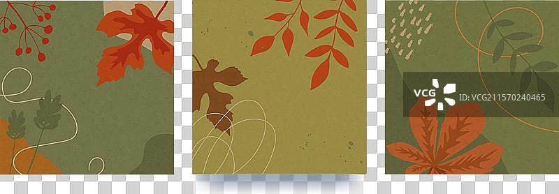 现代嘻哈风格的秋季抽象海报图片素材