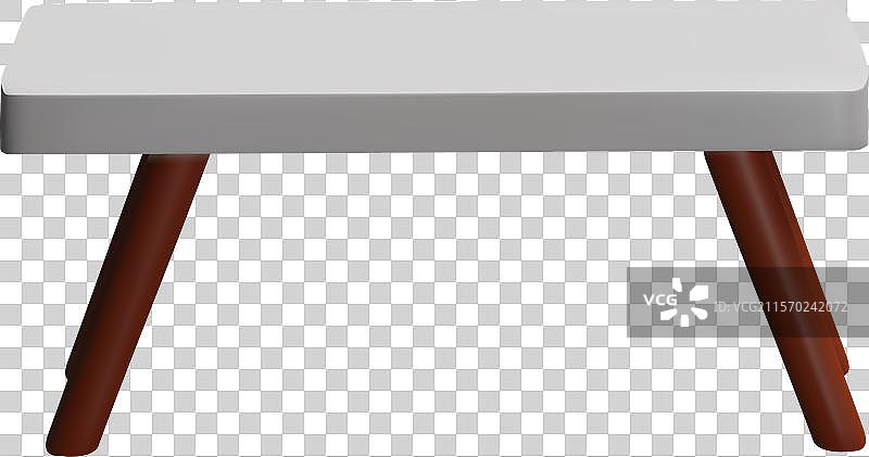 现代简约风格的桌子3D图标图片素材