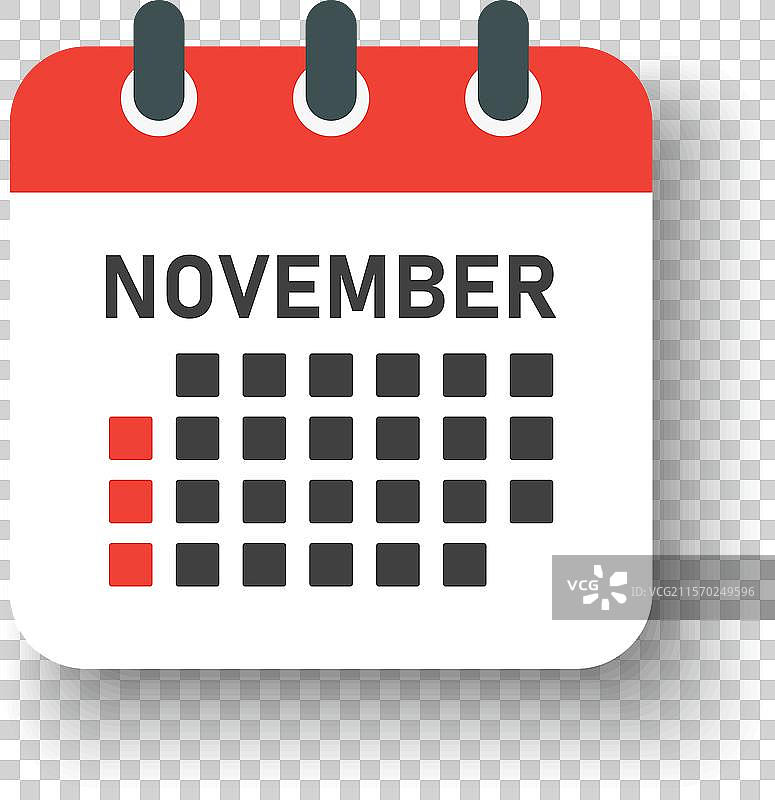 模板图标页面日历十一月图片素材