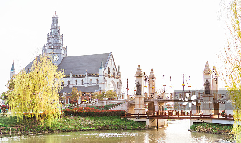 江苏盐城大丰荷兰花海春日风景图片素材