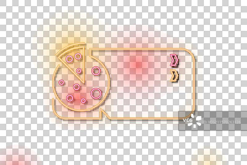 霓虹披萨餐厅招牌图片素材