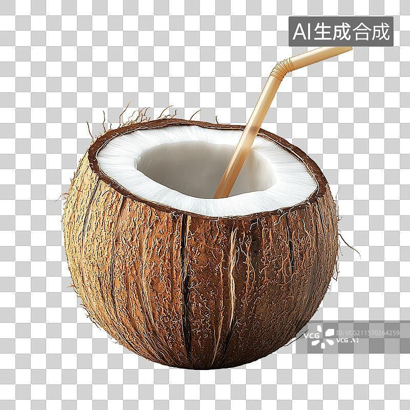 【AI数字艺术】椰子饮料图片素材