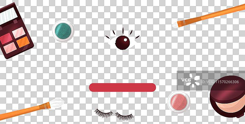 手绘平面纹理化妆师YouTube频道图片素材