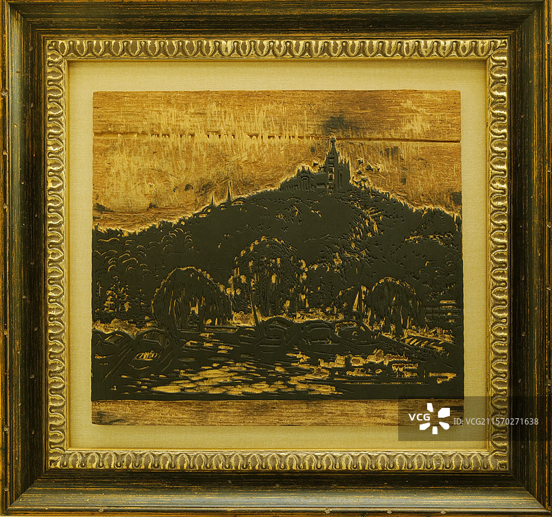 土山湾博物馆 佘山圣母大殿 木版画图片素材