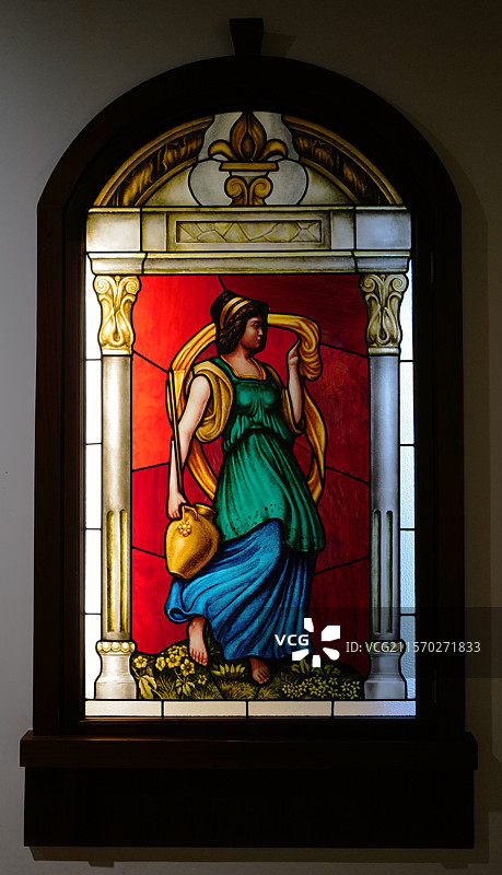 土山湾博物馆 彩绘玻璃图片素材