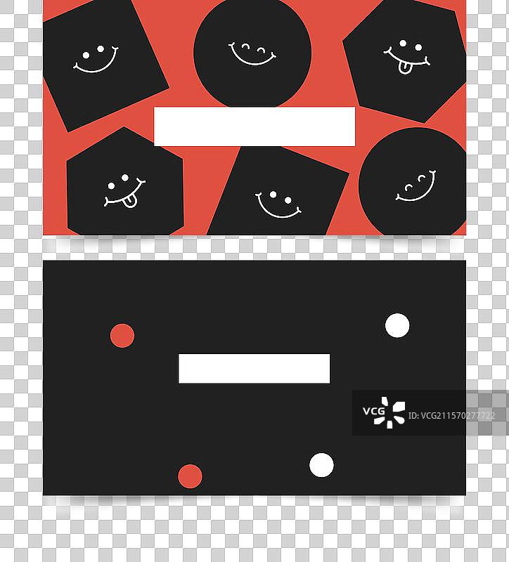 黑色和白色的平面设计师名片图片素材