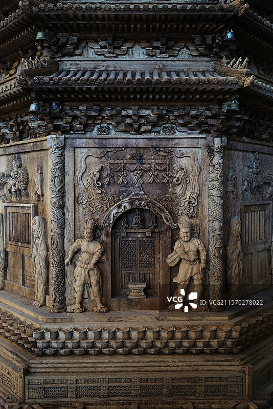 土山湾博物馆 木雕塔图片素材