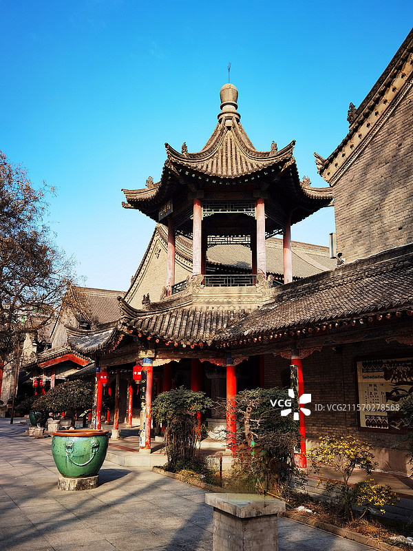 书院门关中书院景观系列之古建风光（西安）图片素材