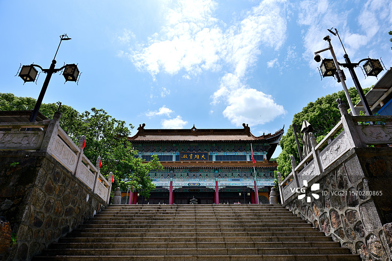 澄光禅寺大雄宝殿，江苏无锡宜兴龙池山澄光禅寺图片素材