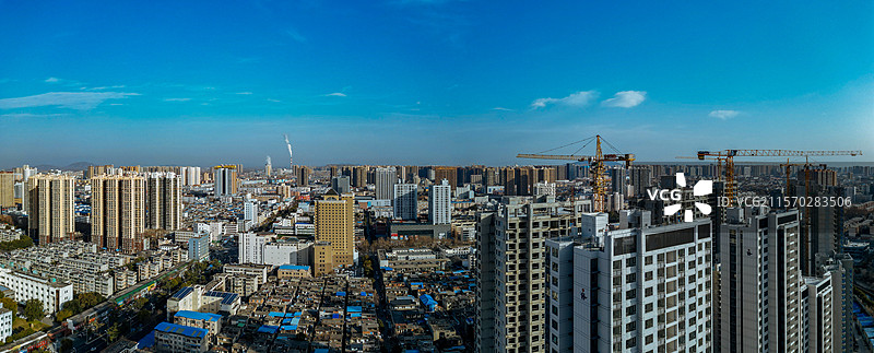 南阳市 卧龙区 孔明大道 南阳府衙 航拍图片素材