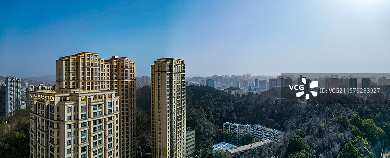 十堰市 茅箭区 北京中路 梨花村 东岳路 城市 航拍图片素材