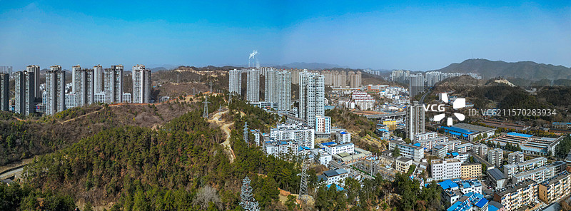 十堰市 茅箭区 北京中路 梨花村 东岳路 城市 航拍图片素材