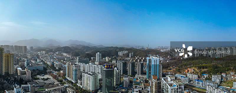 十堰市 茅箭区 北京中路 梨花村 东岳路 城市 航拍图片素材