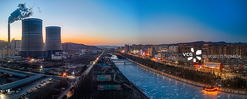 左权县 滨河北路 西河头村 城市 晋中市图片素材