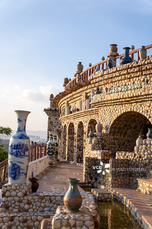 云南红河建水贝山陶庄美丽风光图片素材