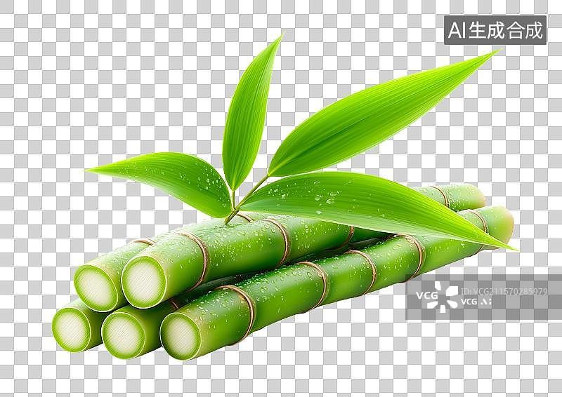 【AI数字艺术】【免抠png素材】白底背景上的甘蔗图片素材