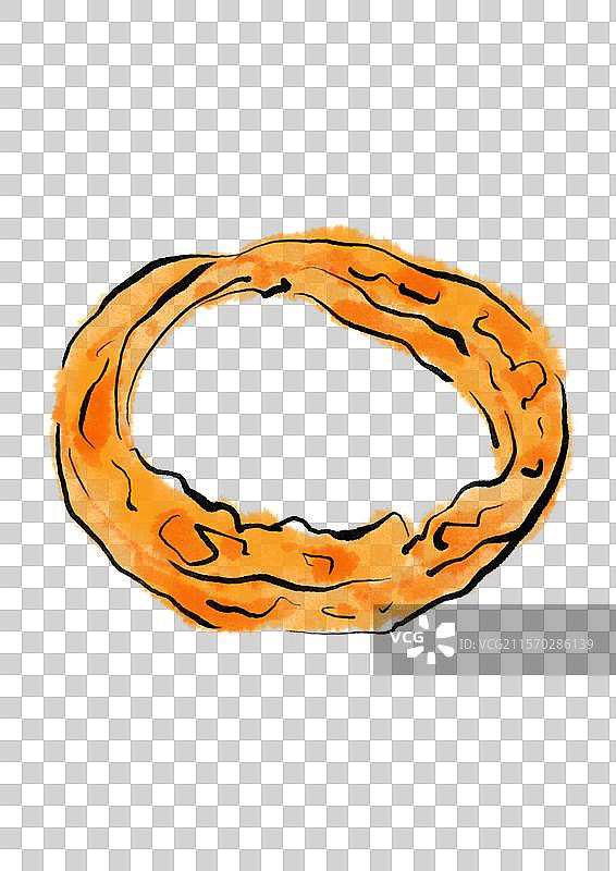 国潮风清明节美食插画元素-焦圈儿图片素材