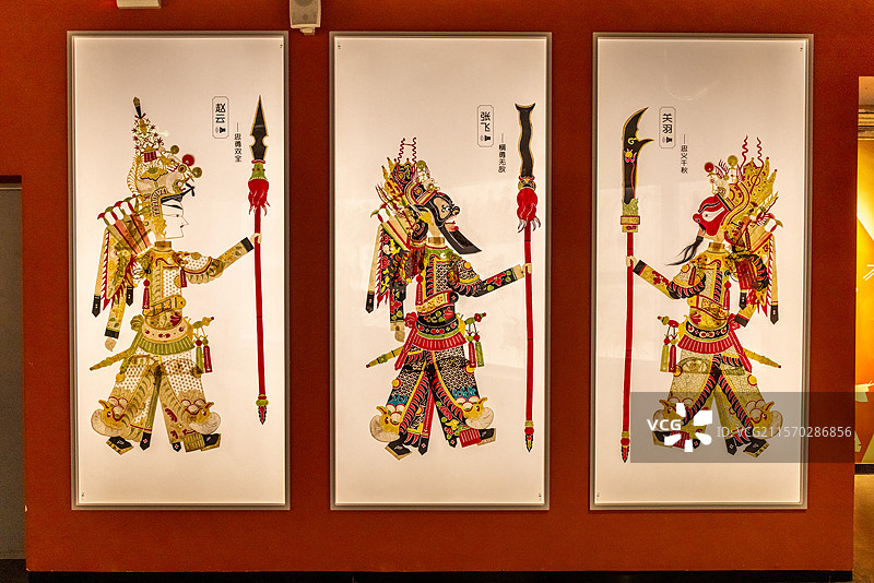 四川皮影戏皮影任务三国人物图片素材