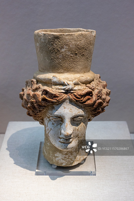 公元前4世纪古希腊古典时代意大利西西里女神头像图片素材